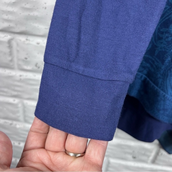 SOFT SURROUNDINGS Blue V-Neck Tunic - Picture 8 of 8